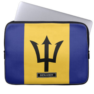 Capa Para Notebook Bandeira de Barbados