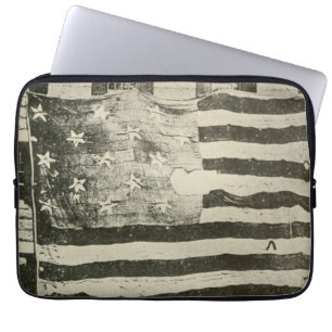 Capa Para Notebook Bandeira de Batalha Militar Americana Star Spangle