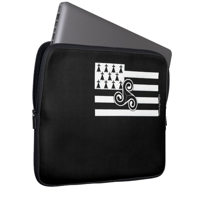 Capa Para Notebook Bandeira de Brittany (bretão) (Frente Esquerda)