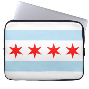Capa Para Notebook Bandeira de Chicago