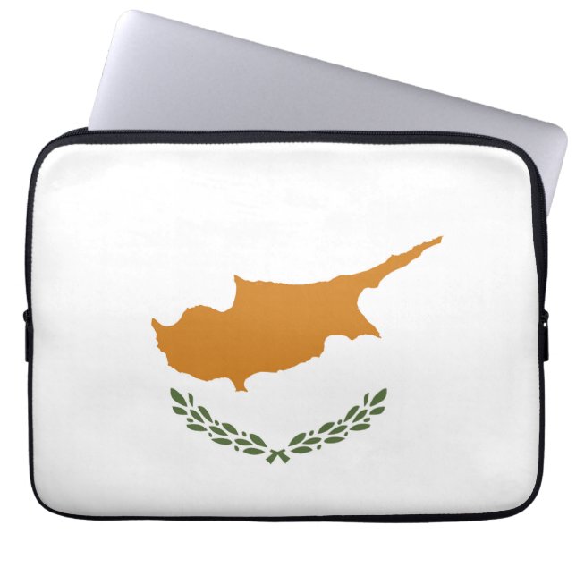 Capa Para Notebook Bandeira de Chipre (Frente)