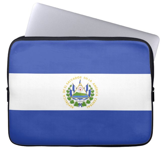 Capa Para Notebook Bandeira de El Salvador (Frente)