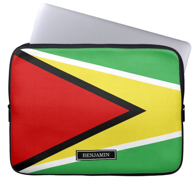 Capa Para Notebook Bandeira de Guyana (Frente)