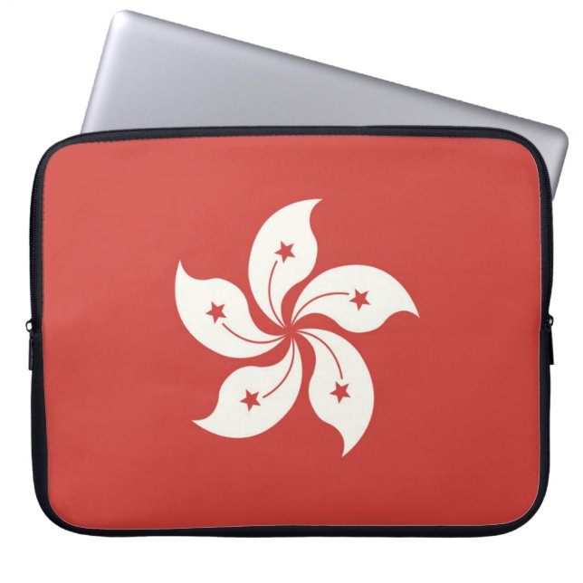 Capa Para Notebook Bandeira de Hong Kong (Frente)