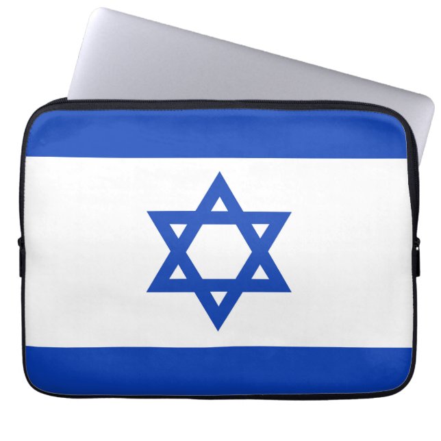 Capa Para Notebook bandeira de Israel (Frente)