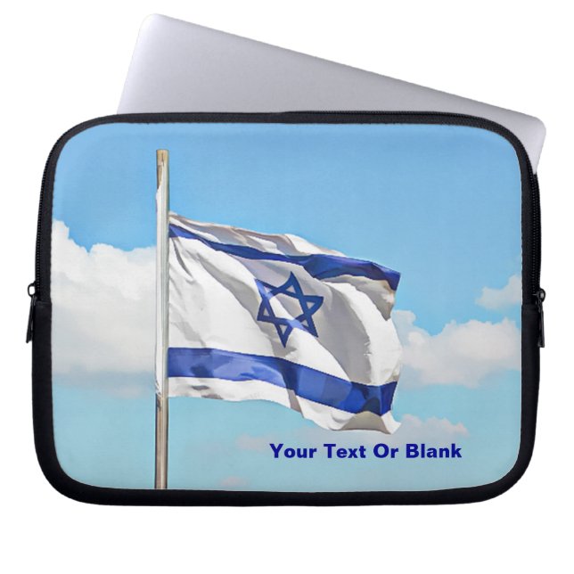 Capa Para Notebook Bandeira De Israel (Frente)