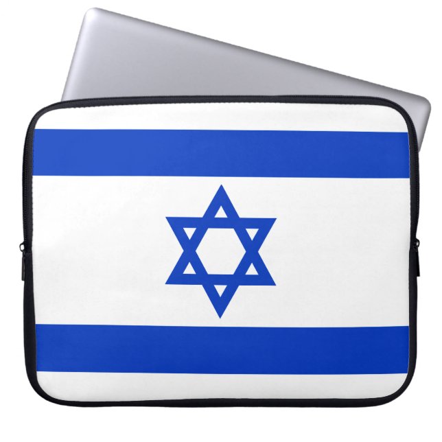 Capa Para Notebook Bandeira de Israel (Frente)