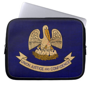Capa Para Notebook Bandeira de Louisiana