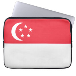 Capa Para Notebook bandeira de Singapura
