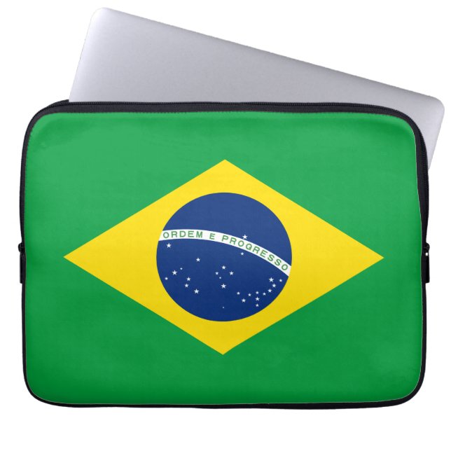 Capa Para Notebook Bandeira do Brasil (Frente)