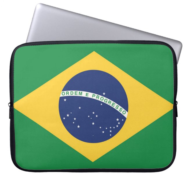 Capa Para Notebook Bandeira do Brasil (Frente)