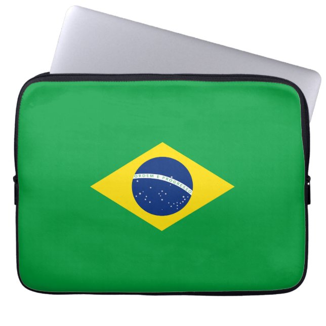 Capa Para Notebook Bandeira do Brasil (Frente)