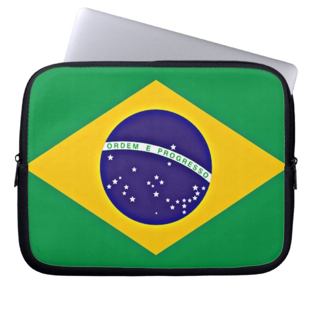 Capa Para Notebook Bandeira do Brasil (Frente)