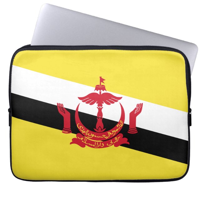 Capa Para Notebook Bandeira do Brunei (Frente)