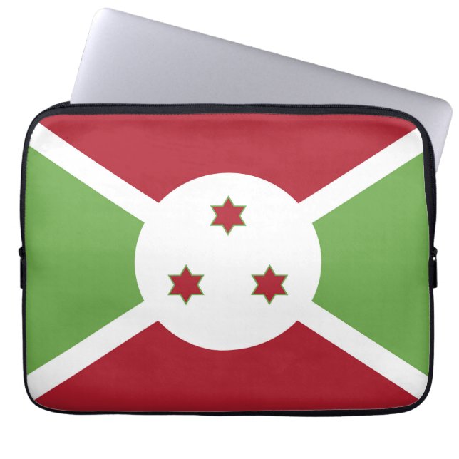 Capa Para Notebook Bandeira do Burundi (Frente)