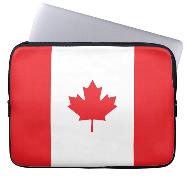 Capa Para Notebook Bandeira do Canadá (Frente)