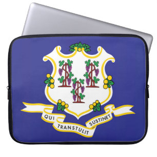Capa Para Notebook Bandeira do Estado de Connecticut, EUA