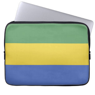 Capa Para Notebook Bandeira do Gabão