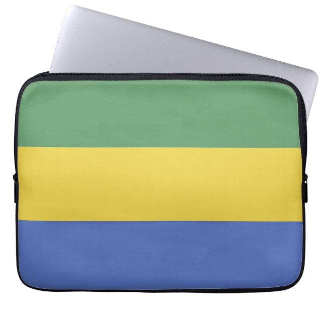 Capa Para Notebook Bandeira do Gabão (Frente)