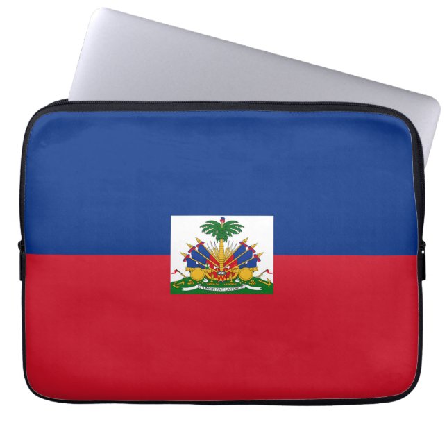 Capa Para Notebook Bandeira do Haiti (Frente)