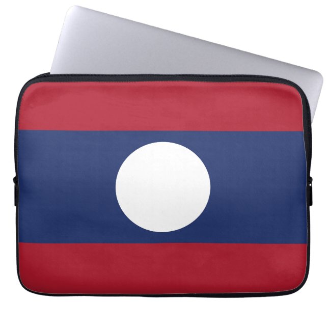 Capa Para Notebook bandeira do Laos (Frente)