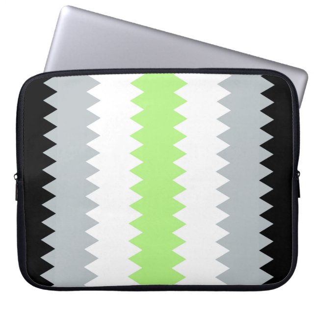 Capa Para Notebook Bandeira do Orgulho Agênero Abstrato Groovy Boho Z (Frente)