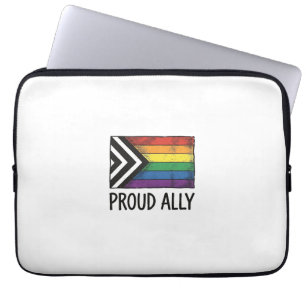 Capa Para Notebook Bandeira do Orgulho Aliado Vetor Camiseta Design_1