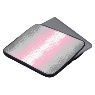 Capa Para Notebook Bandeira do Orgulho Demigirl Abstrata Grungy Barul