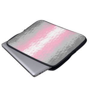 Capa Para Notebook Bandeira do Orgulho Demigirl Abstrata Grunhenta Ba