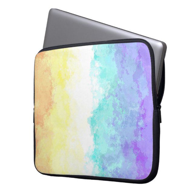Capa Para Notebook Bandeira do Orgulho Genderfaun Abstrato Boho Redem (Frente Esquerda)