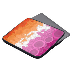 Capa Para Notebook Bandeira do Orgulho Lésbico Abstrata