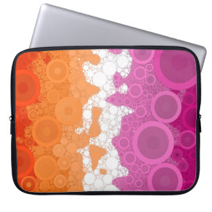 Capa Para Notebook Bandeira do Orgulho Lésbico Abstrato Groovy Boêmio