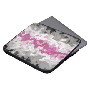 Capa Para Notebook Bandeira do Orgulho Librafeminino Abstrato Marmori
