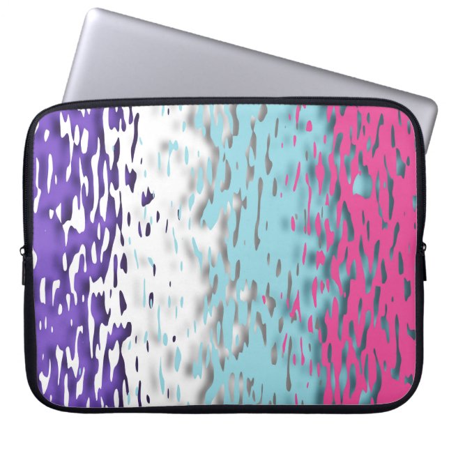 Capa Para Notebook Bandeira do Orgulho Multissexual Funky Trippy Ripp (Frente)