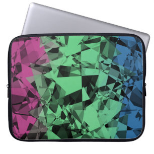 Capa Para Notebook Bandeira do Orgulho Polissexual Groovy Eclectic Re