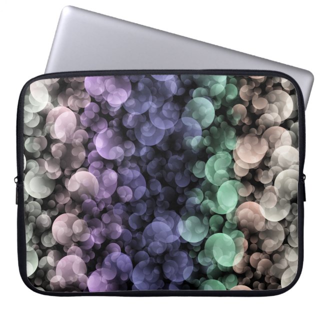 Capa Para Notebook Bandeira do Orgulho Uingender Groovy Boho Bolhas E (Frente)