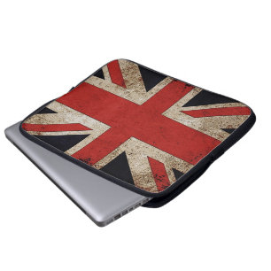 Capa Para Notebook Bandeira do Reino Unido do Grunge do vintage