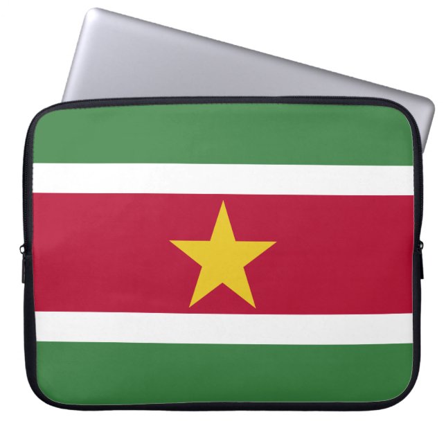 Capa Para Notebook Bandeira do Suriname (Frente)