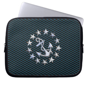 Capa Para Notebook Bandeira do Yacht Silver