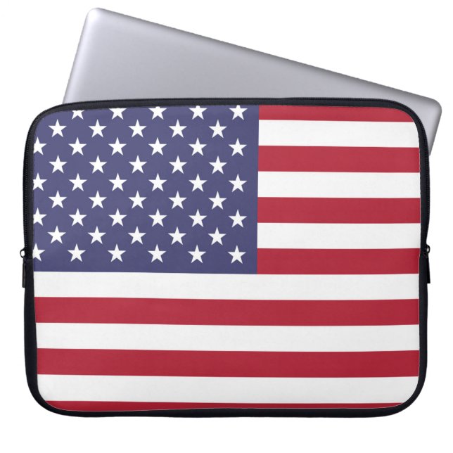Capa Para Notebook Bandeira dos EUA Estados Unidos da América (Frente)