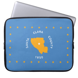 Capa Para Notebook Bandeira dos Papais noeis Clara (distrito dos EUA,