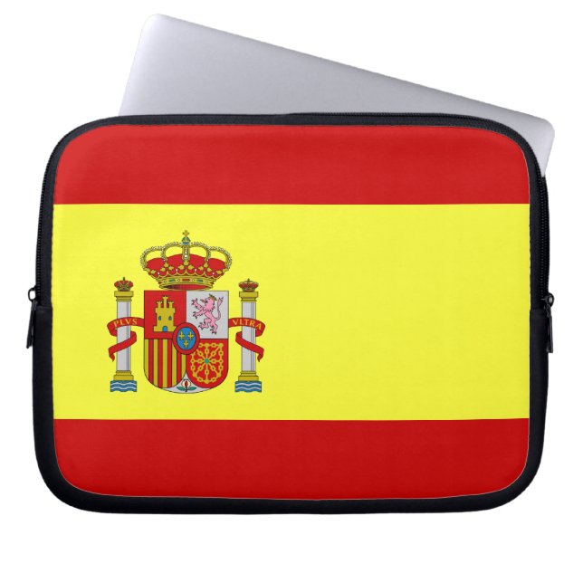 Capa Para Notebook Bandeira espanhola (Frente)