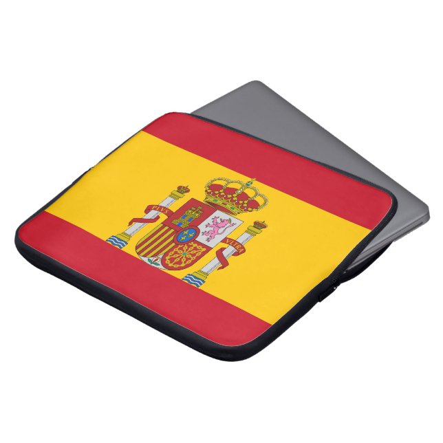 Capa Para Notebook Bandeira espanhola (Frente Topo)