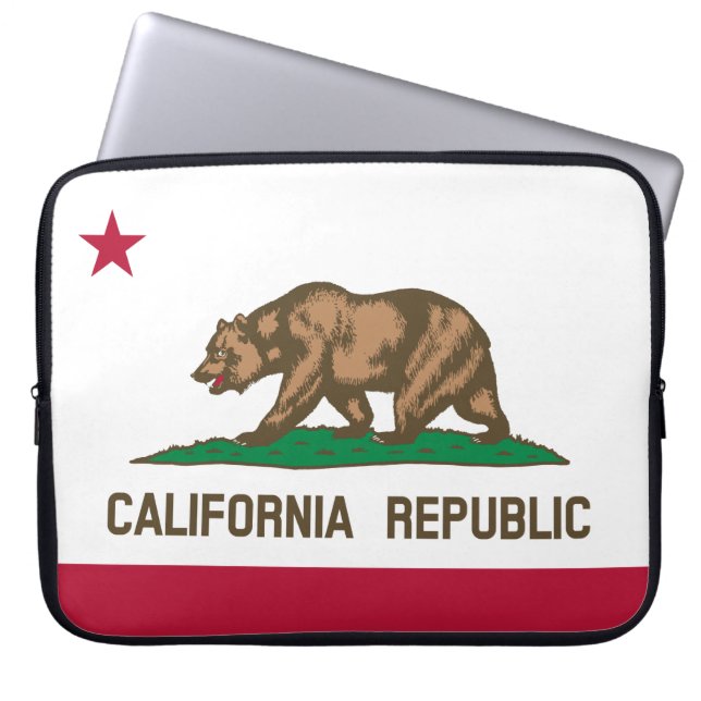 Capa Para Notebook Bandeira Estadual da Califórnia (Frente)