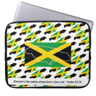 Capa Para Notebook Bandeira JAMAICANA cristã personalizada