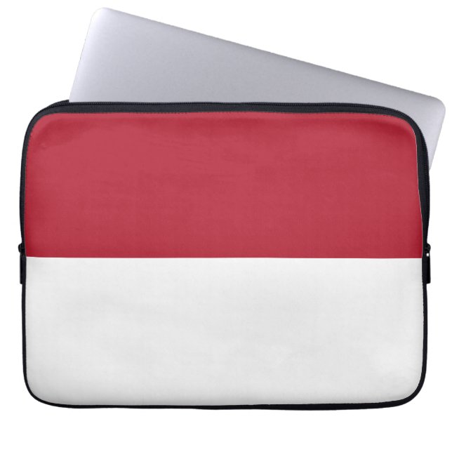 Capa Para Notebook bandeira Mônaco (Frente)