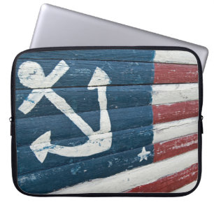 Capa Para Notebook Bandeira Náutica Americana 