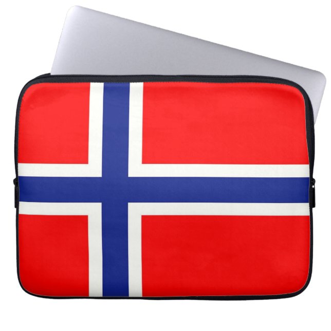 Capa Para Notebook Bandeira norueguesa (Frente)