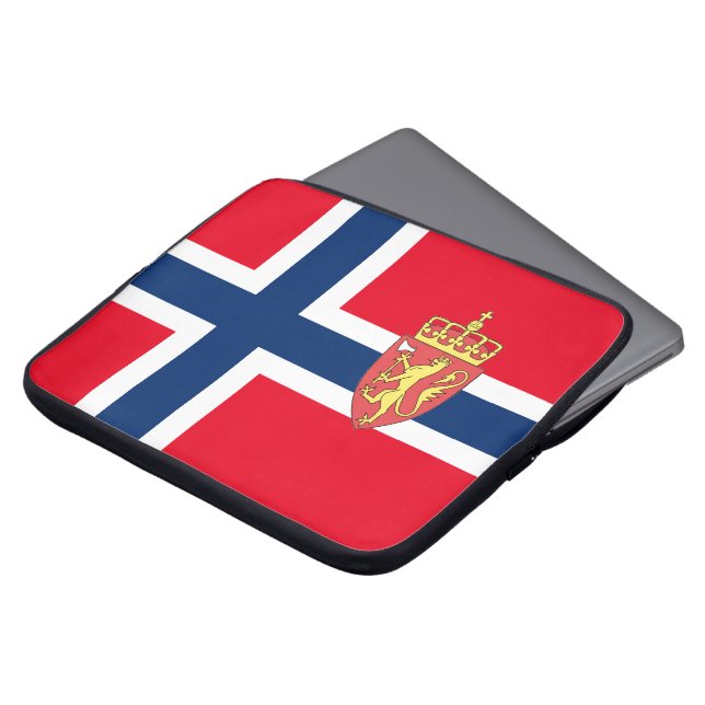 Capa Para Notebook Bandeira norueguesa (Frente Topo)