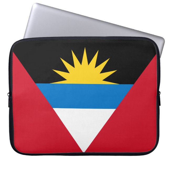 Capa Para Notebook Bandeira Patriótica de Antígua e Barbuda (Frente)